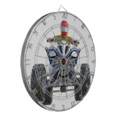 Quad Bike ATV Popping a Wheelie to Front Dartbord (Voorkant Links)