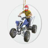 Quad Bike ATV Voorzijde Keramisch Ornament (Links)