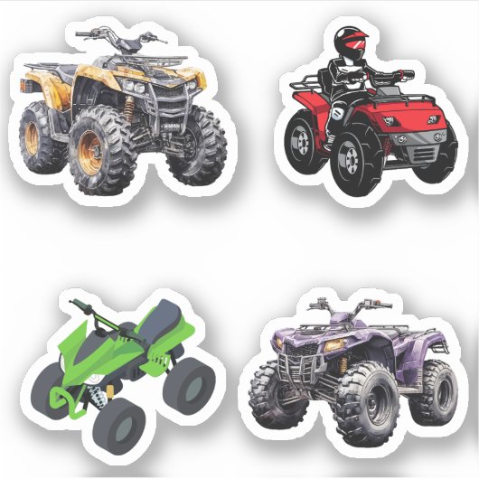 Quad Bike Stickers (Voorkant)