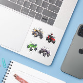 Quad Bike Stickers (Laptop met iPhone)