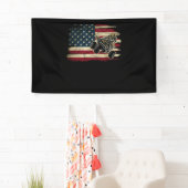 Quad Biker America Flag Gift Biking Riding Offroad Spandoek (Insitu)