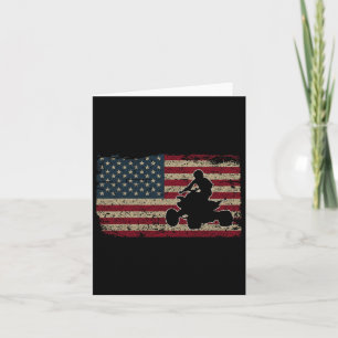Quad Biker Amerika Vlag Gift I ATV Vier Wieler QU Kaart