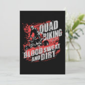 Quad Biking Blood Sweat and Dirt Kaart (Staand voorkant)