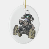 Quad Biking Keramisch Ornament (Rechts)