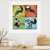Quad BMX, Copyright Karen J Williams Poster (Keuken)