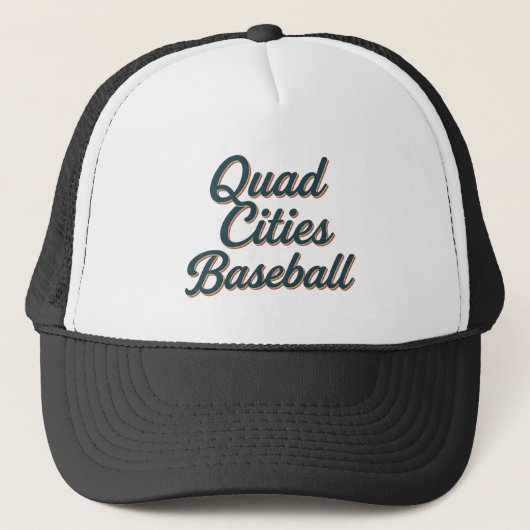 Quad Cities Baseball – Script Sport Trucker Pet (Voorkant)
