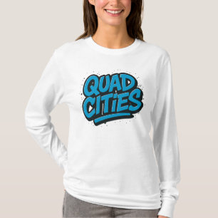 Quad Cities Graffiti Style – Urban Streetwear Nede T-shirt