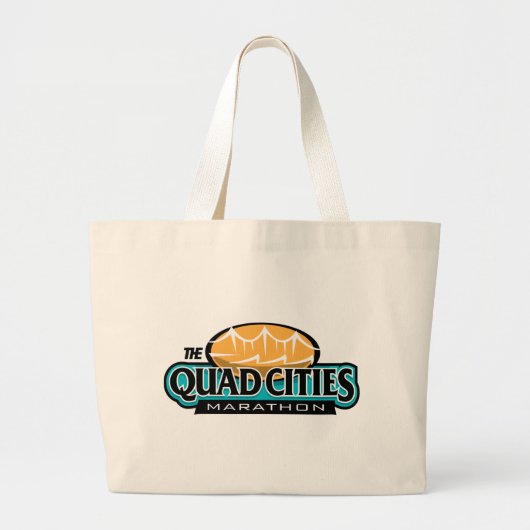 Quad Cities Marathon Grote Tote Bag (Voorkant)