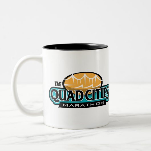 Quad Cities Marathon Tweekleurige Koffiemok (Links)