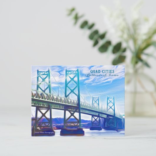 Quad Cities USA-ansichtkaart Briefkaart (Staand voorkant)