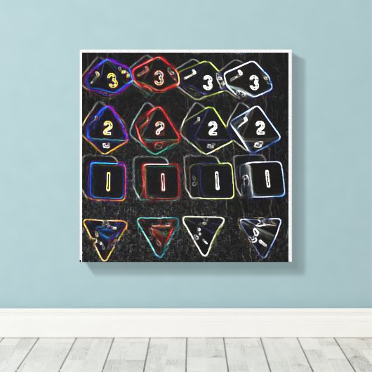 Quad Dice Canvas (Insitu (Houten vloer))