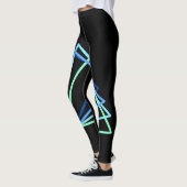 Quad-driehoek Aqua-Leggings Leggings (Links)