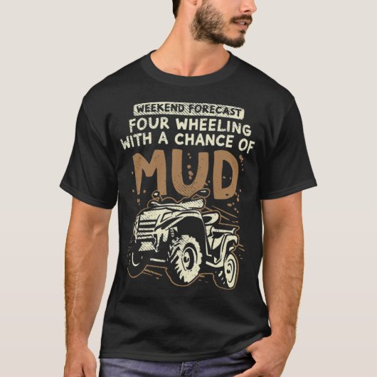 Quad Driver Offroad Four Wheeler enduro cadeauidee T-shirt (Voorkant)