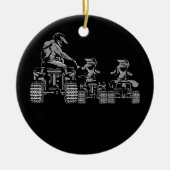 Quad Evolution Four Wheeling ATV 4 Wheeler Keramisch Ornament (Voorkant)
