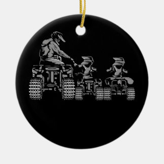 Quad Evolution Four Wheeling ATV 4 Wheeler Keramisch Ornament