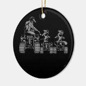 Quad Evolution Four Wheeling ATV 4 Wheeler Keramisch Ornament (Links)
