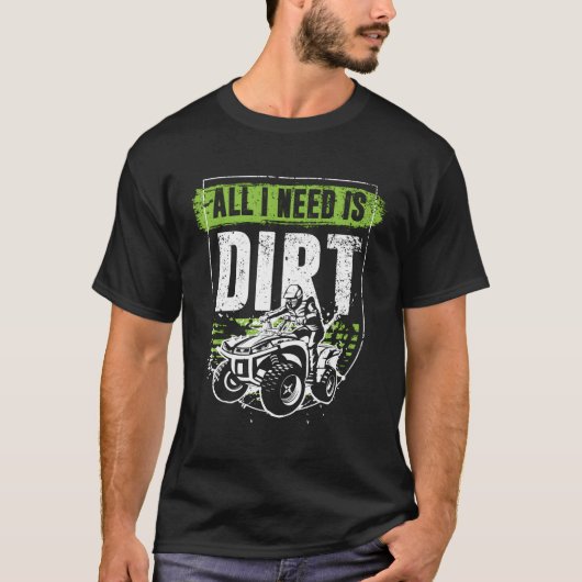 Quad Funny Quad Rider ATV Gift Cool Retro T-shirt (Voorkant)