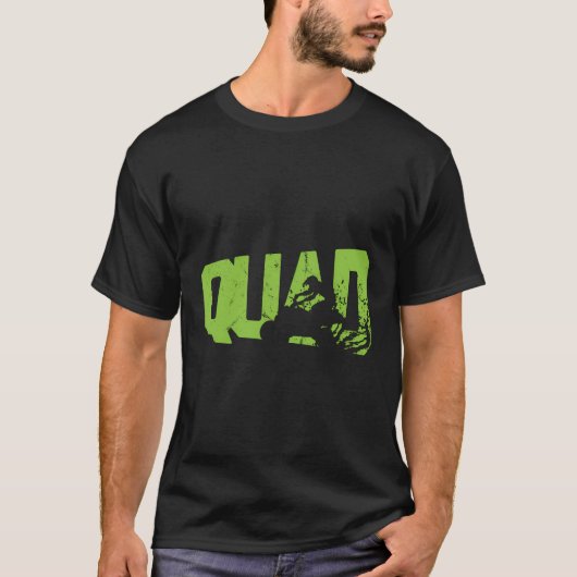  Quad Funny Quad Rider ATV Gift Cool Retro T-shirt (Voorkant)