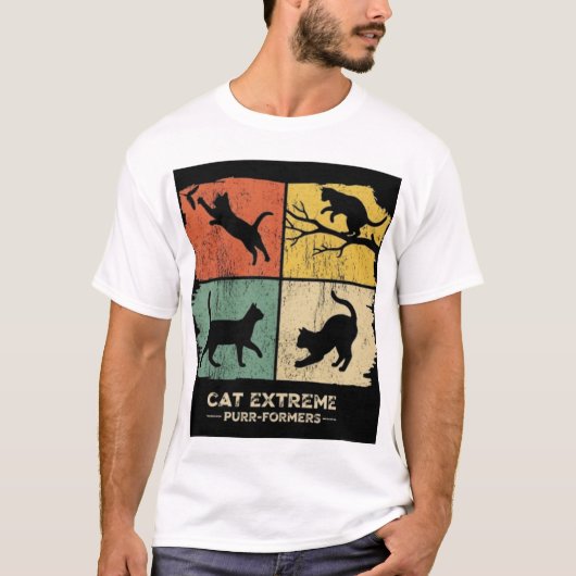 Quad Kat Patchwork T-shirt (Voorkant)