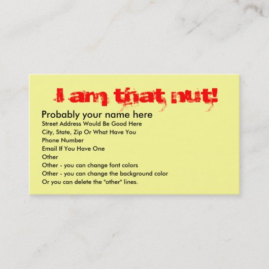 Quad Nut ATV Visitekaartje (Voorkant)