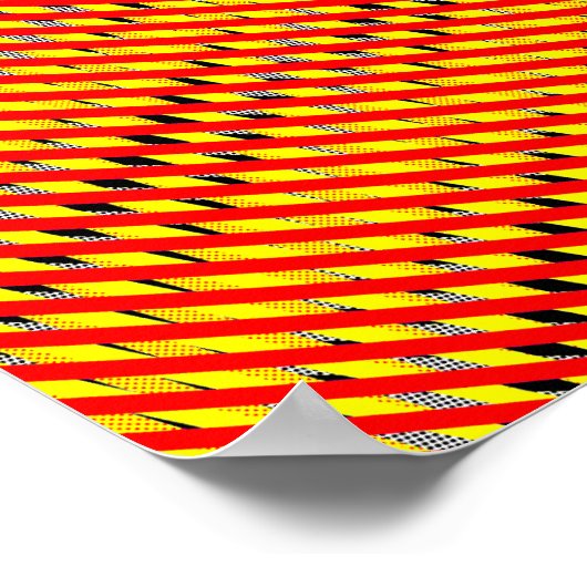 Quad Pataphysics Overlapping Spirals in CMYK Poster (Hoek)