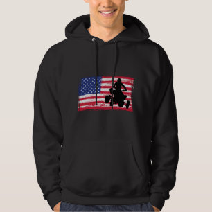 Quad Racing America Vlag - Quad Biker ATV 4 Wieler Hoodie