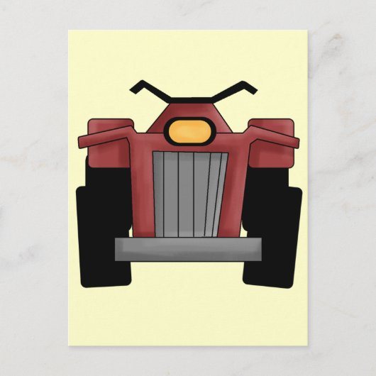 Quad Runner Bike Briefkaart (Voorkant)