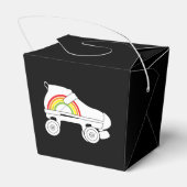 quad-schaats regenboog bedankdoosjes (Achterkant)