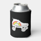 quad-schaats regenboog blikjeskoeler (Blikje Voorkant)