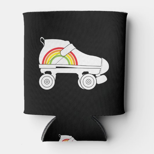 quad-schaats regenboog blikjeskoeler (Voorkant)