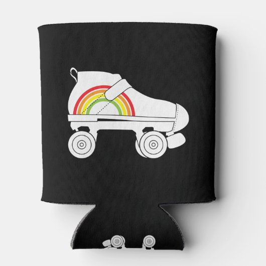 quad-schaats regenboog blikjeskoeler (Achterkant)