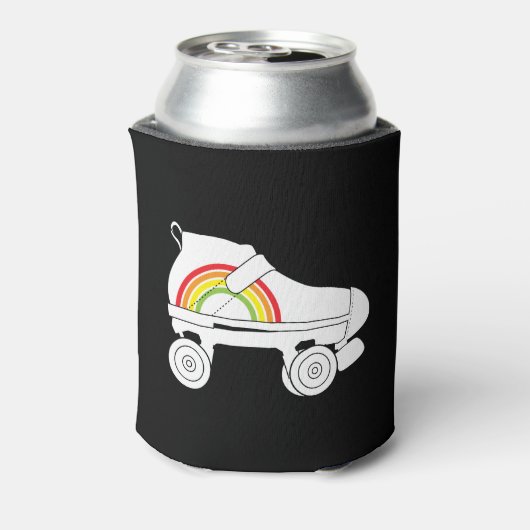 quad-schaats regenboog blikjeskoeler (Blikje Achterkant)