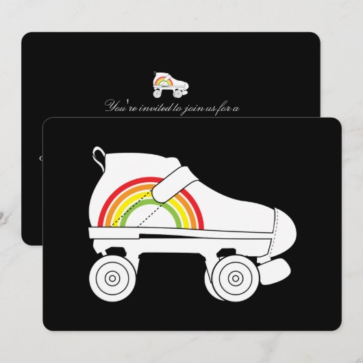 quad-schaats regenboog kaart (Voorkant / Achterkant)