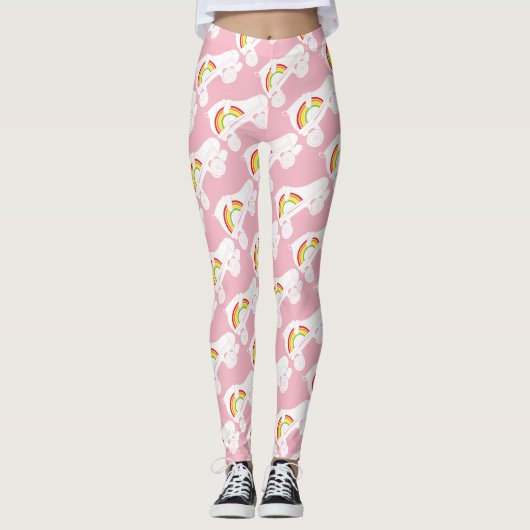 quad-schaats regenboog leggings (Voorkant)