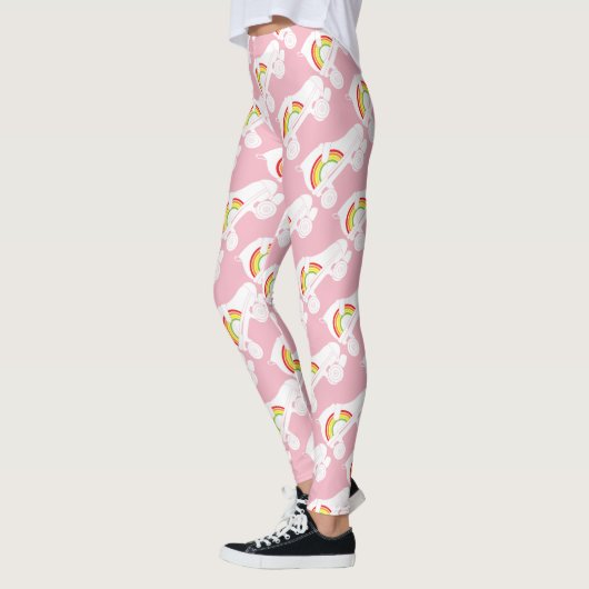 quad-schaats regenboog leggings (Links)