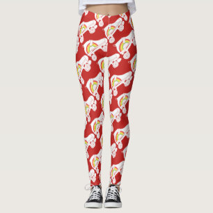 quad-schaats regenboog leggings