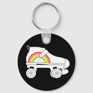 quad-schaats regenboog sleutelhanger
