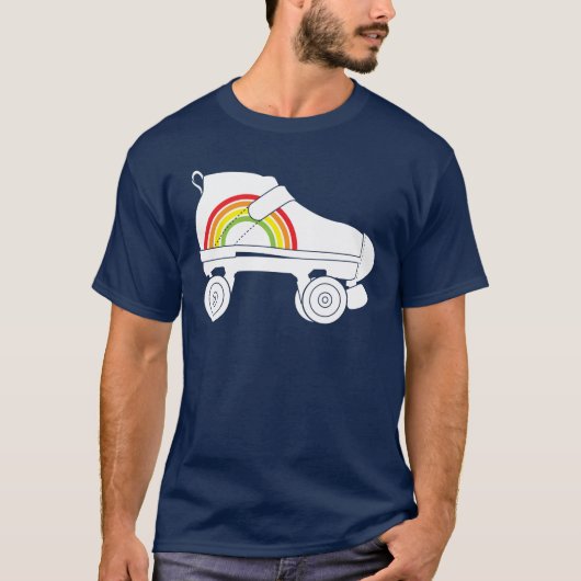 quad-schaats regenboog t-shirt (Voorkant)