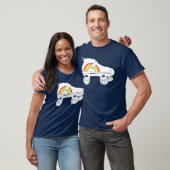 quad-schaats regenboog t-shirt (Unisex)