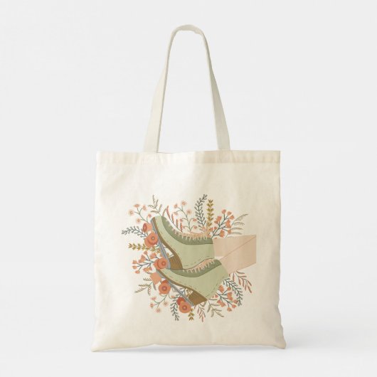 Quad schaatsen boodschappentas tote bag (Achterkant)