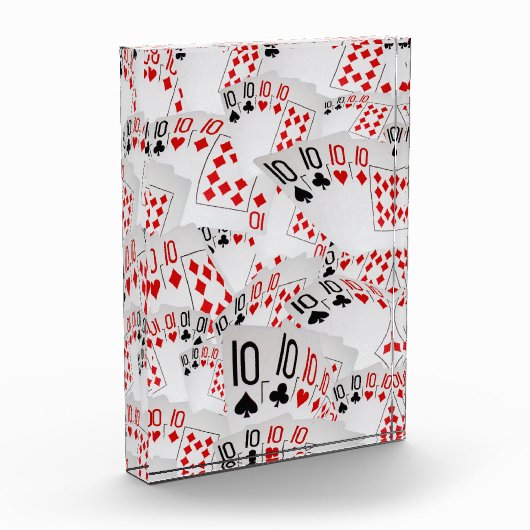 Quad Tens Poker Cards Layered, Fotoblokken (Links)