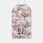 Quad Tens Pokerkaarten Gelaagd, Cadeaulabel (Achterkant)