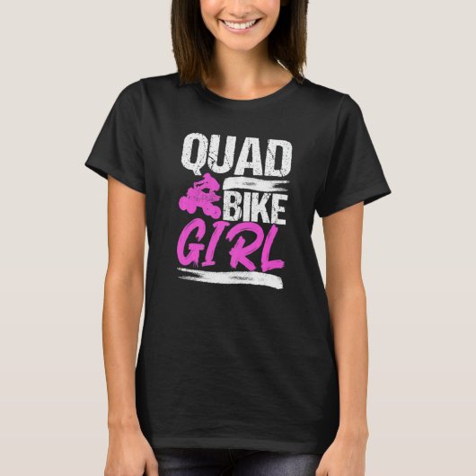 Quad vierwieler Vrouwen Quadding Quad modder rijde T-shirt (Voorkant)