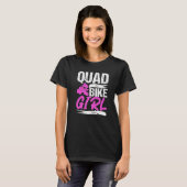 Quad vierwieler Vrouwen Quadding Quad modder rijde T-shirt (Voorkant volledig)