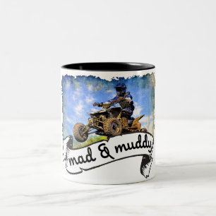 Quad waanzin tweekleurige koffiemok