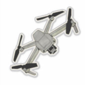 Quadcopter, drone, UAV-Vliegtuig Sticker (Voorkant)