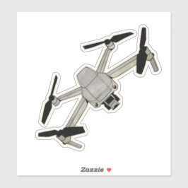 Quadcopter, drone, UAV-Vliegtuig Sticker