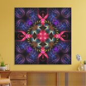 Quadra Angels Fractal Geometry Wrapped Canvas Afdruk (Insitu (Woonkamer))