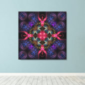 Quadra Angels Fractal Geometry Wrapped Canvas Afdruk (Insitu (Houten vloer))