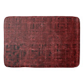 Quadrados pequenos vermel hos sobrepostos empapado badmat (Voorkant)